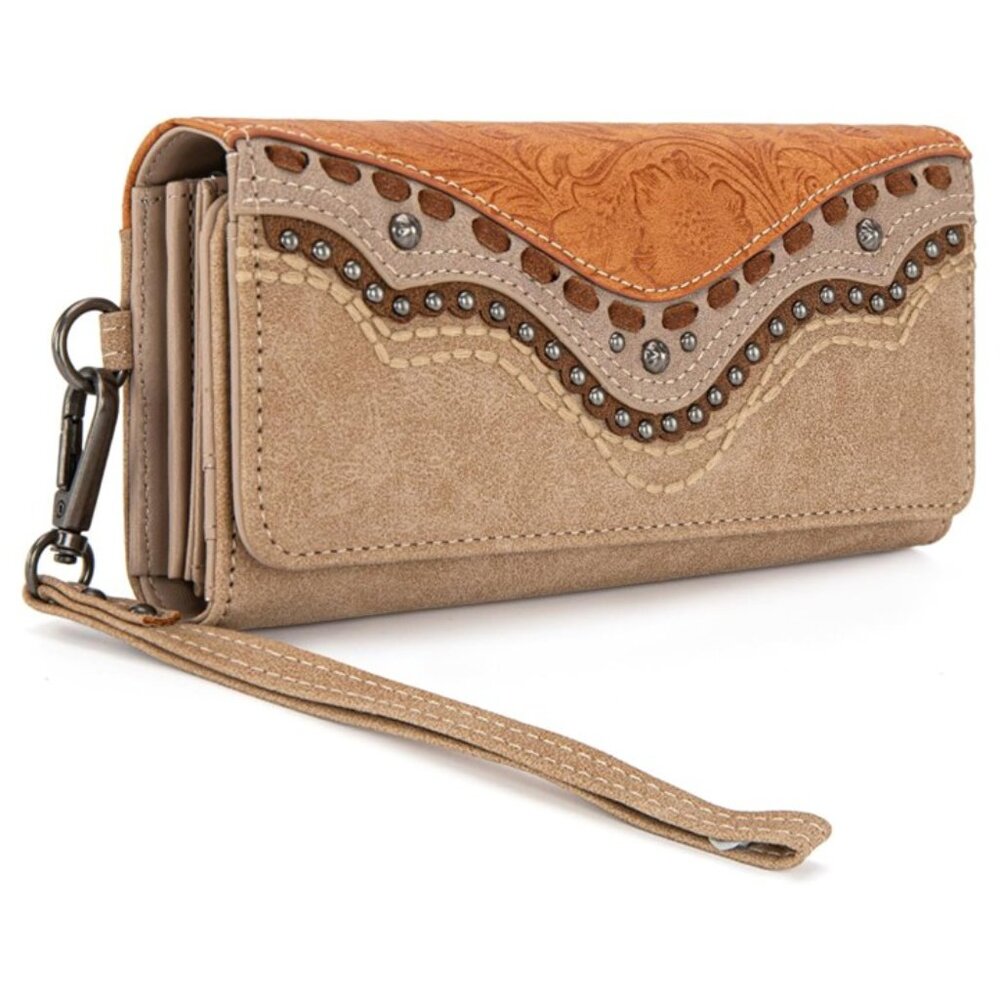 Montana West - Studded, Trifold Wallet / Wristlet